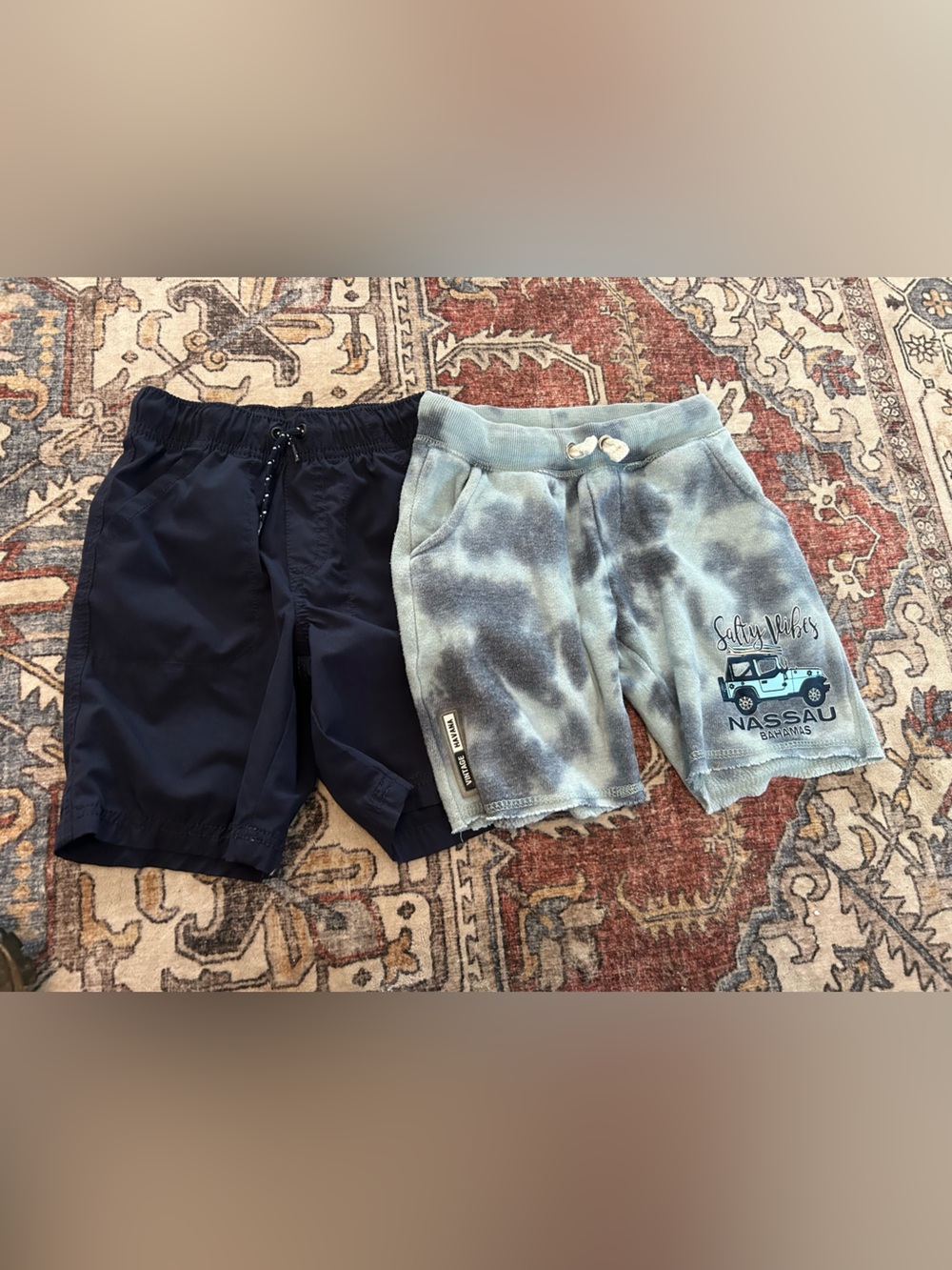 jumping beans Tie-Dye Blue Nassau Graphic Kids Shorts